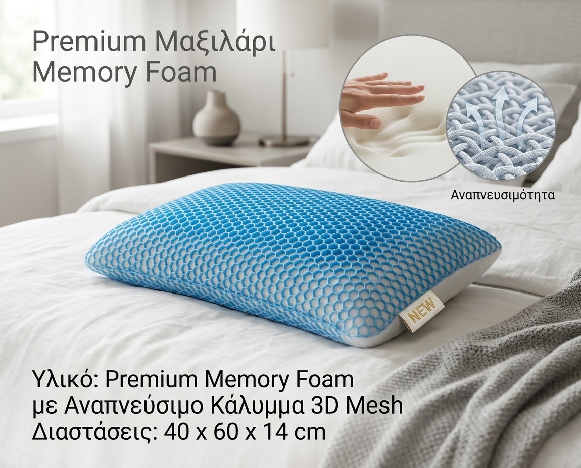 Premium Memory Foam Μαξιλάρι